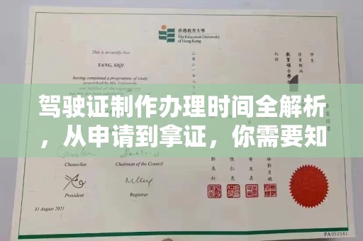 南部驾驶证制作办理时间全解析，从申请到拿证，你需要知道的一切