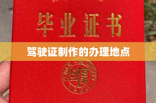 南部驾驶证制作的办理地点