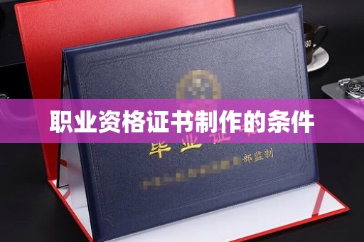 南部职业资格证书制作的条件