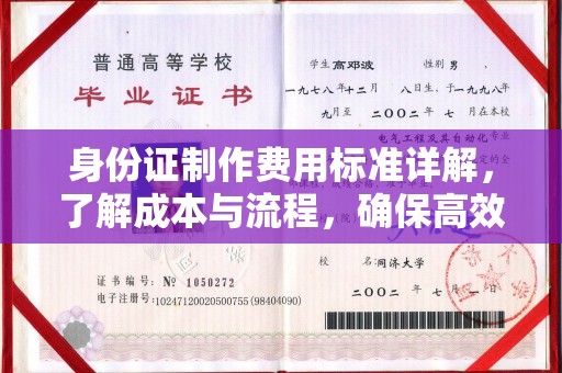 南部身份证制作费用标准详解，了解成本与流程，确保高效办理