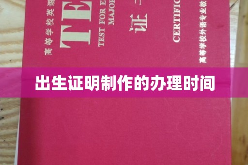 南部出生证明制作的办理时间