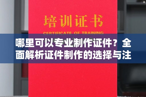 南部哪里可以专业制作证件？全面解析证件制作的选择与注意事项
