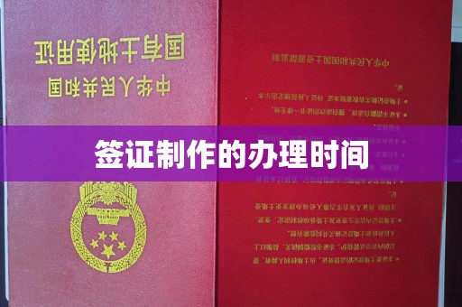 南部签证制作的办理时间