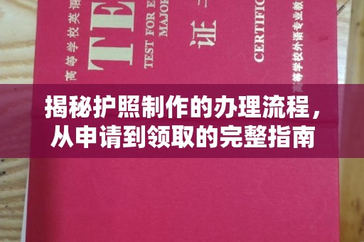 南部揭秘护照制作的办理流程，从申请到领取的完整指南