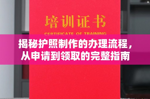 南部揭秘护照制作的办理流程，从申请到领取的完整指南