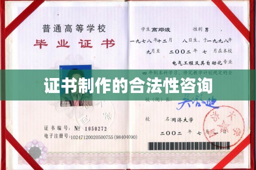 南部证书制作的合法性咨询